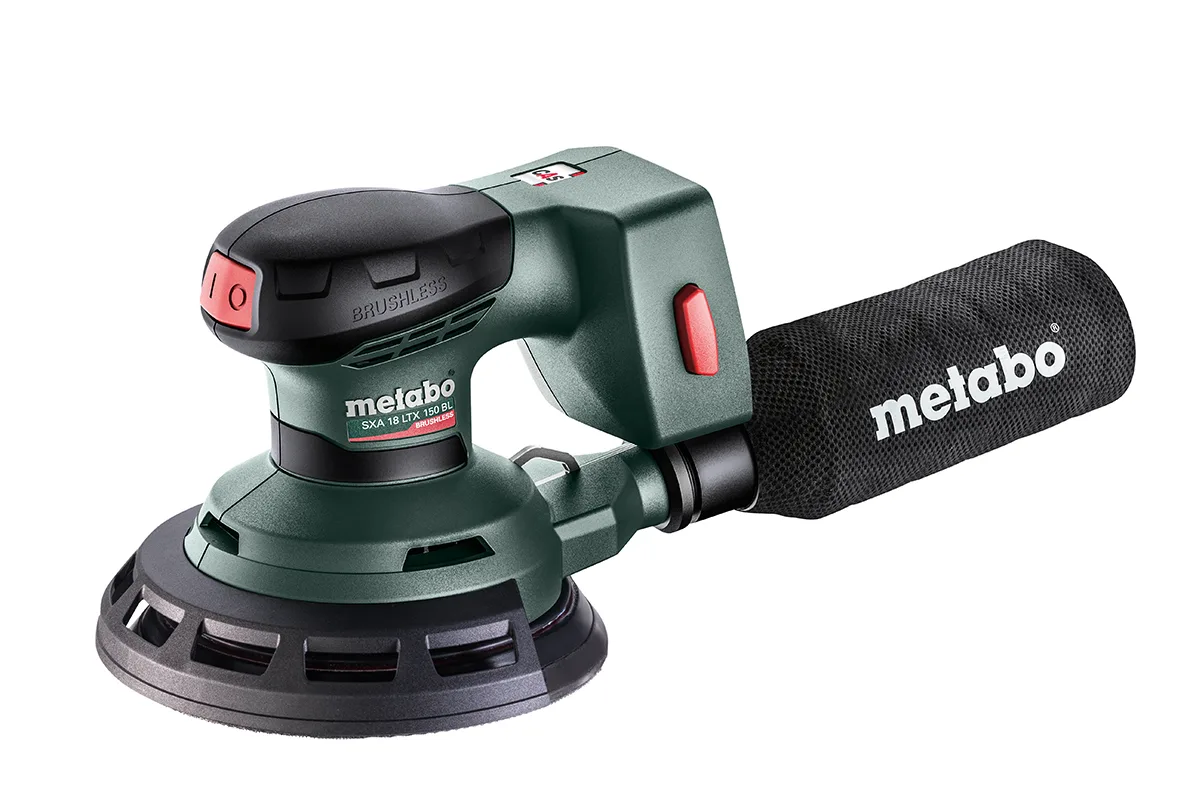 Metabo 18 Volt Cordless Random Orbital Sander SXA 18 LTX 150 BL with 150 mm sanding pad