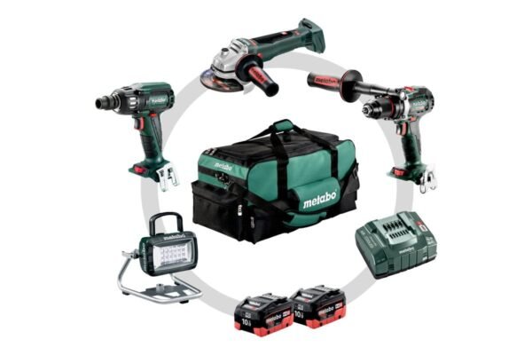 Metabo 18 Volt Combo Set Μπαταρίας 4.3.2 BS 18 LTX BL I + SSW 18 LTX 400 BL + WB 18 LTX BL 125 Q + BSA 14.4-18 LED